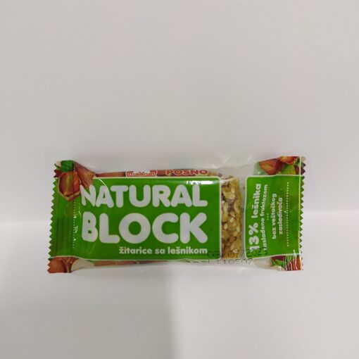 Žitarice sa lešnikom natural block
