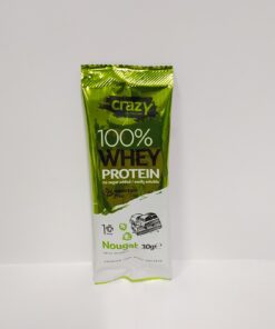 100% whey protein nougat Crazy nutrition