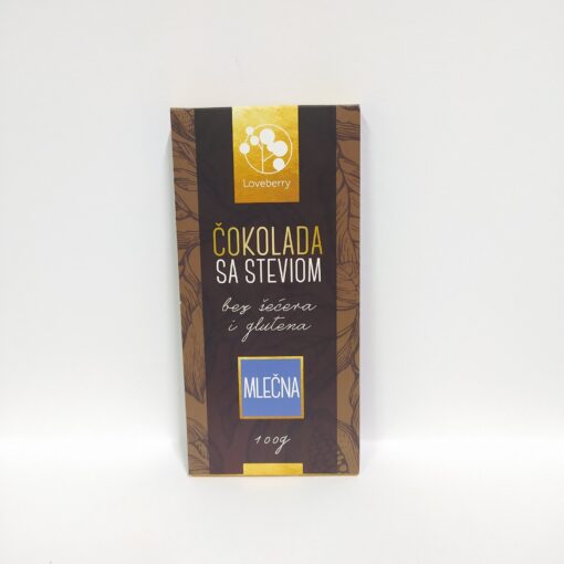 Loveberry čokolada sa steviom - mlečna