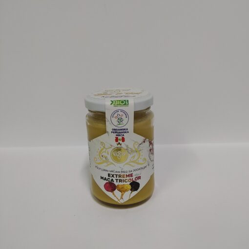 Poliflorni vrcani med sa dodatkom extreme maca tricolor