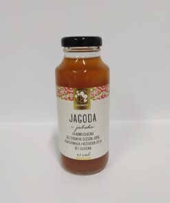 Hladno ceđeni kašasti voćni sok od jagode i jabuke Loveberry