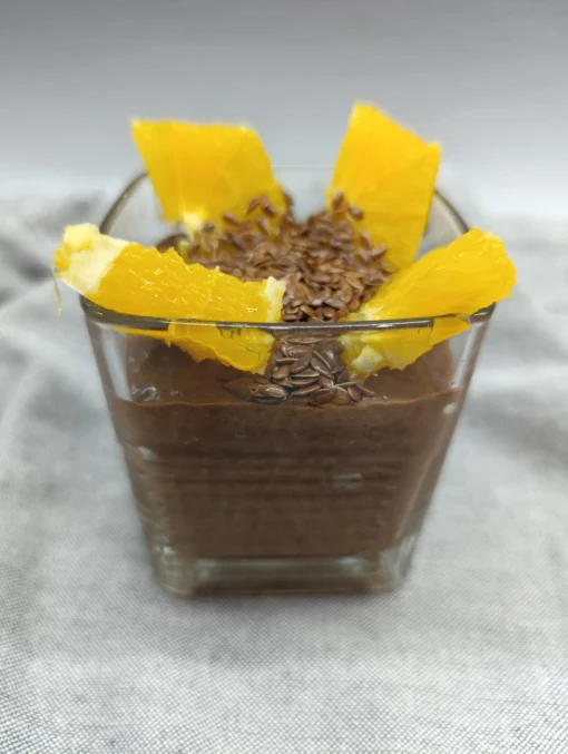 Čoko oranž chia puding